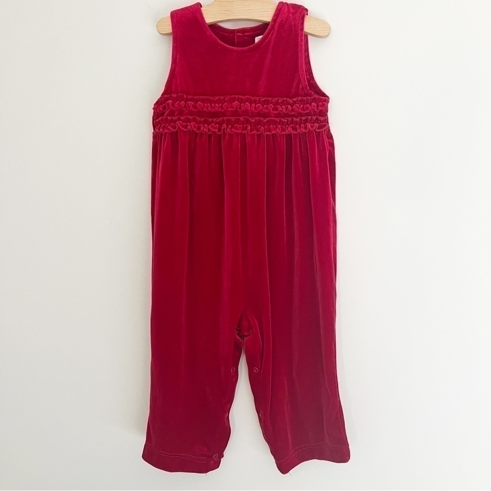 Vintage The Children’s Place Christmas Holiday Jumpsuit Overall 24 months